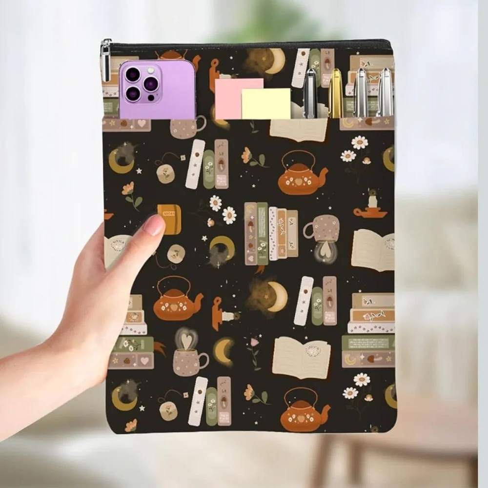 Bookish Patterned Pouch for book or e-reader